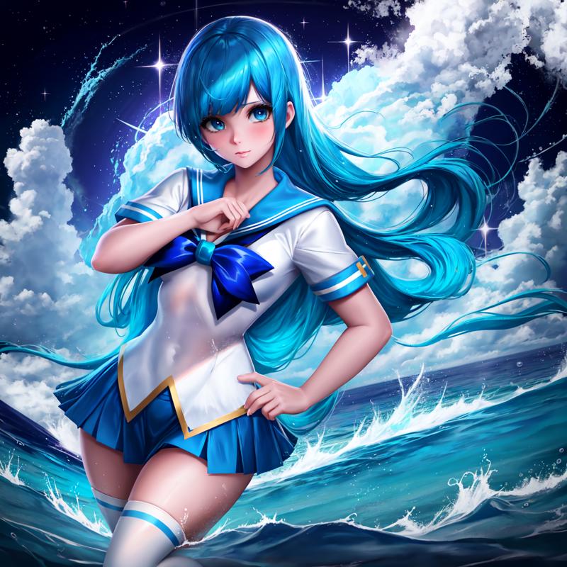 00496-972461056-1 blue haired girl wearing a blue skirt, sailor uniform and white stockings, standing on the surface of the sea with her hands b.png